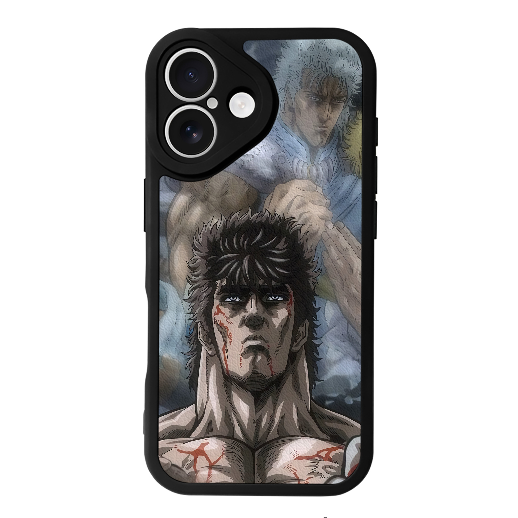 （画像用） 北斗の拳 Fist of the North Star 【iPhone 16シリーズ対応】シリコンスマホケース（レザー調） 材質：シリコン
